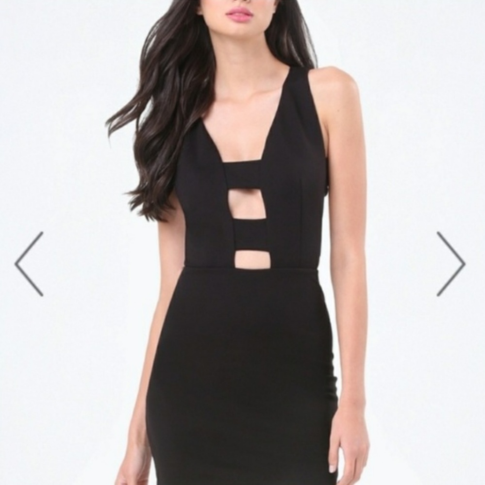 Bebe black cutout dress - M
